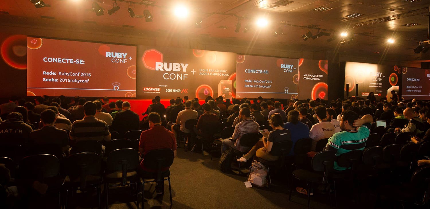 RubyConf Brazil 2016 auditorium